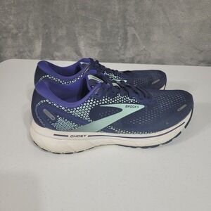 Brooks Running Shoes Womens 10 Blue Ghost 14 Athletic Sneakers 1203561B446